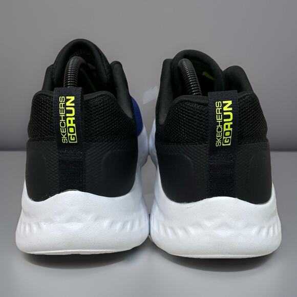 Skechers Men's Go Run Lite Size 11.5 Running Shoes Blue/Black (220894/BLBK) New - Picture 5 of 7